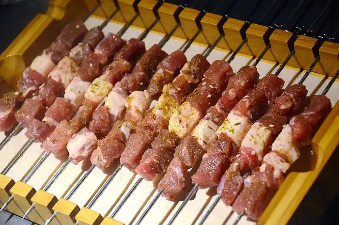 原创来自呼伦贝尔大草原羔羊肉烤的羊肉串吃一口就惊呆了