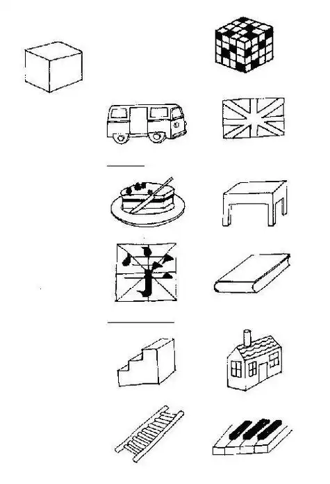 方形联想图形简笔画