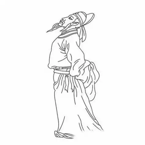 诗人简笔画 诗人简笔画图片大全