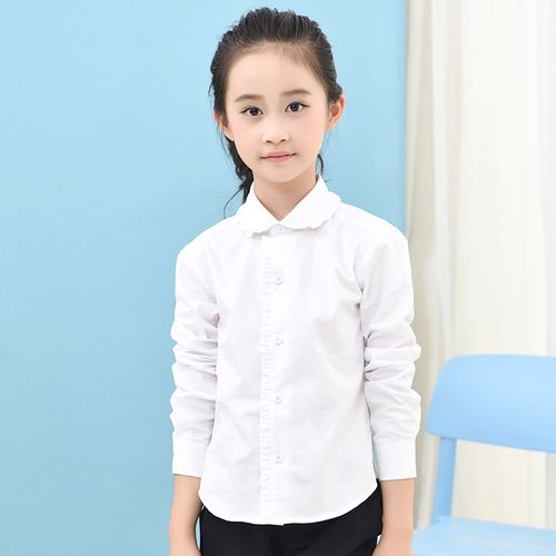中大女童长袖衬衫