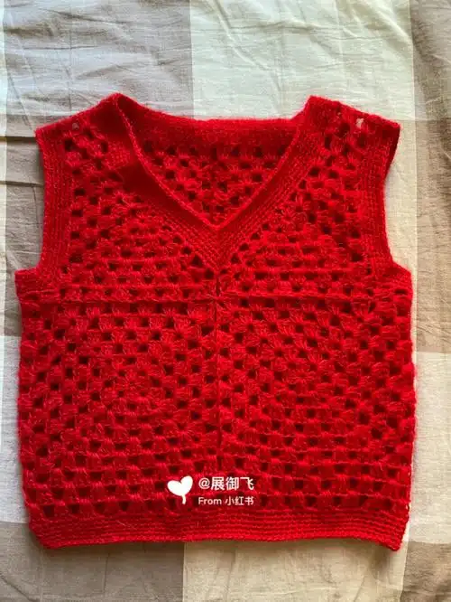 宝宝钩针毛背心有参考图解