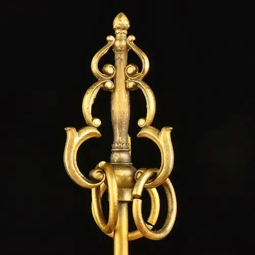 黄铜地藏王佛像九华山地藏王菩萨铜像法杖地藏王雕像供奉摆件