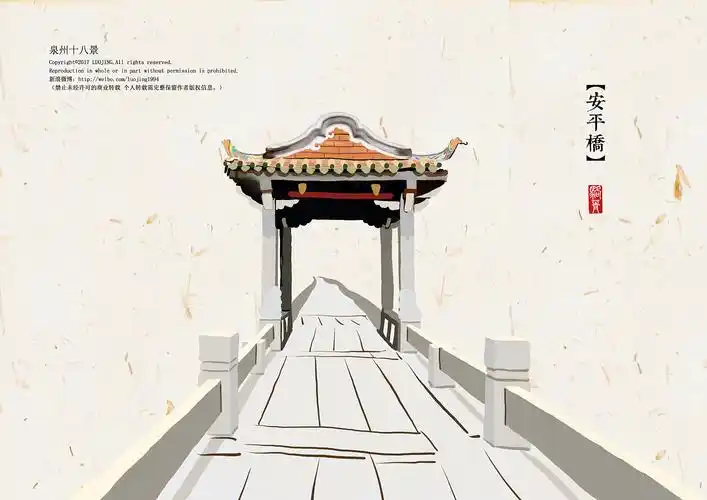 手绘泉州十八景