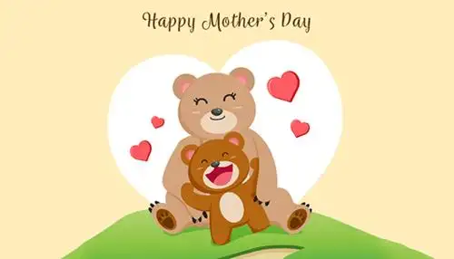 花环设计母亲节背景矢量素材(eps/ai)