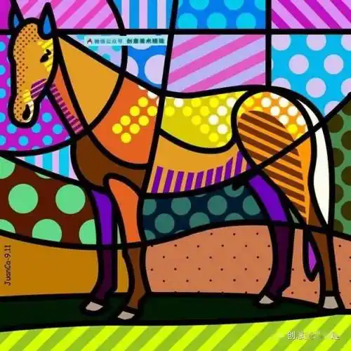 11张色彩极具设计感的波普风装饰画作品_艺术