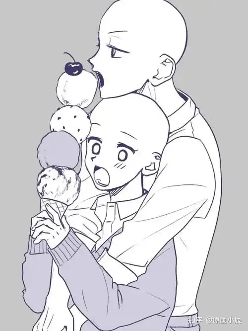 线稿素材干饭人人体动态姿势参考本子必备