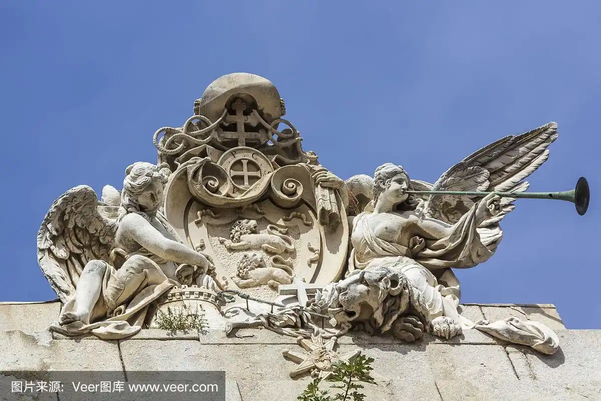 雕塑,天使,符号,图像,罗马风格
