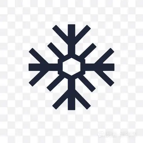 冰霜透明图标.冰霜符号设计从天气集合.简单的元素向量例证在透明背景