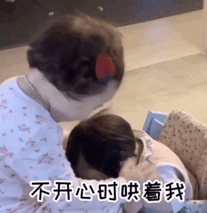 萌娃黄夏温不开心时哄着我撒娇呆萌可爱gif动图_动态图_表情包下载