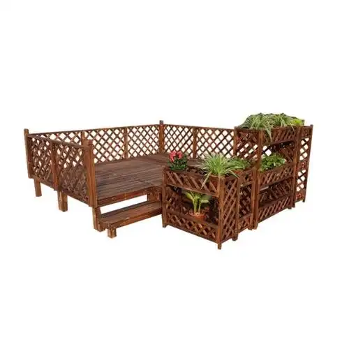 户外庭院防腐木地台露台防腐木平台榻榻米组合平台移动舞台高地板长