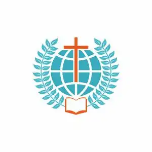 基督教的象征.十字架,截止阀,打开圣经和月桂树枝照片