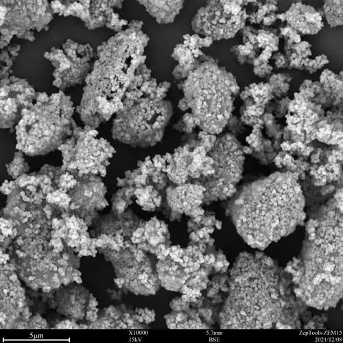 图2 样品喷金后zem15台式扫描电镜成像