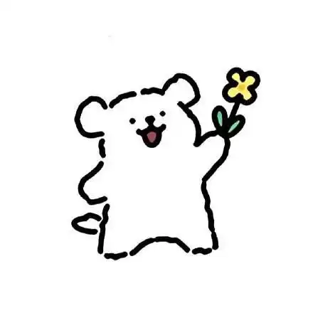 马尔济斯线条修勾头像无水印 (源微博@粉扑兔兔) 侵删