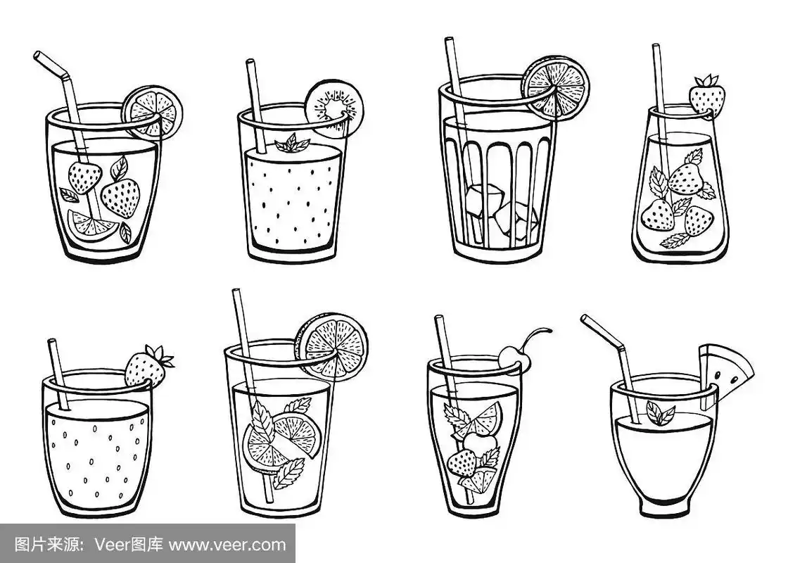 柠檬水,清新,矢量,菜单,夏天