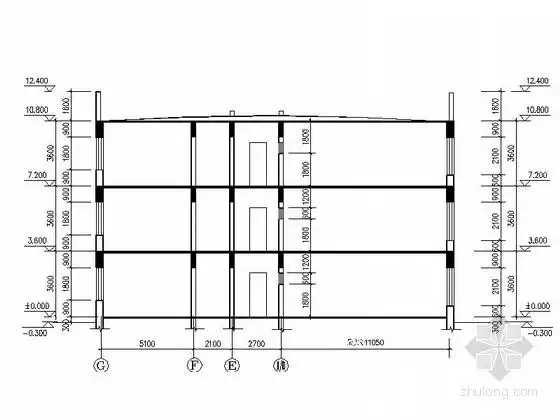 某小学三层教学楼建筑扩初图
