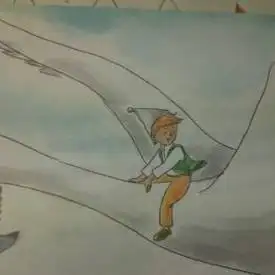 尼尔斯骑鹅旅行记简笔画