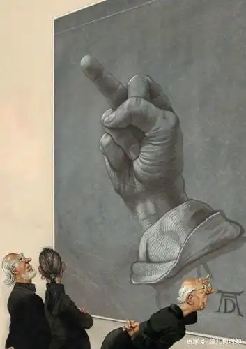 讽刺插图清楚表明了这个世界的问题