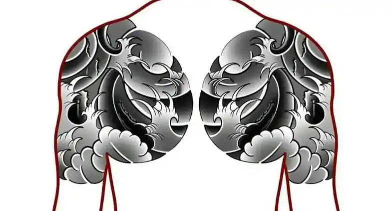 纹身图案手稿 #纹身素材 #半甲纹身 - 抖音