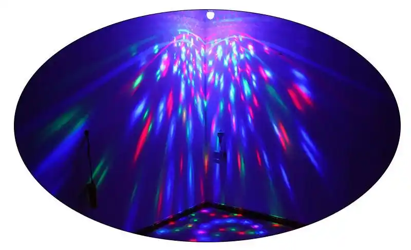 led七彩自动旋转小魔球彩色灯ktv聚会舞台灯氛围遥控智能蓝牙音箱 小