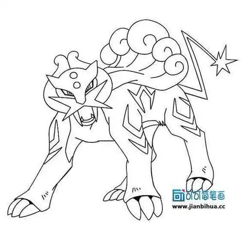 神奇宝贝庞岩怪简笔画