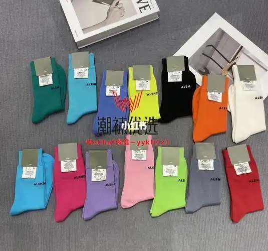 字母袜 丝光棉品质 纯棉薄款中筒袜#巴黎世家balenciaga  #袜子推荐