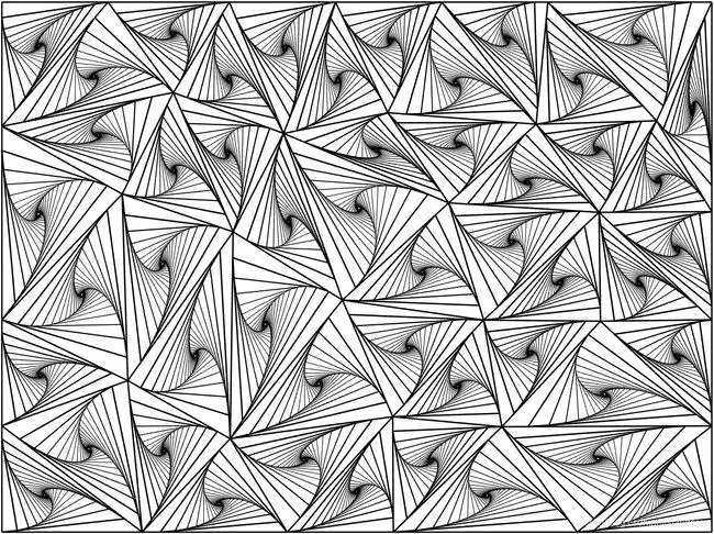 用matlab一直画直线竟然得到了简单的禅绕画,论一直画直线的人有多