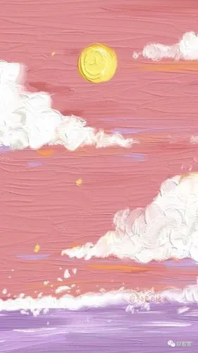 画壁纸ins风小清新油画背景图片分享一组小清新油画第20期