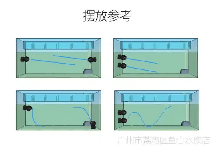 新款捷宝变频造浪泵 无线联动磁吸冲浪泵rw-4 8 15 20鱼缸造流泵