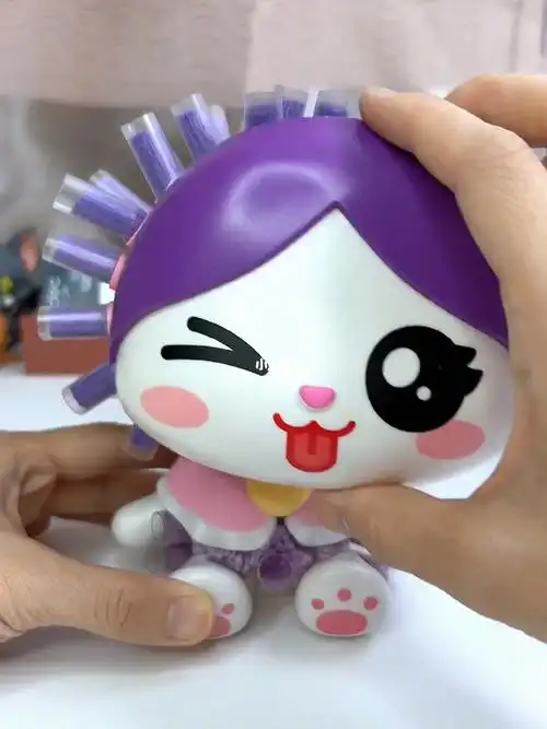 小伶玩具绒豆豆娃娃