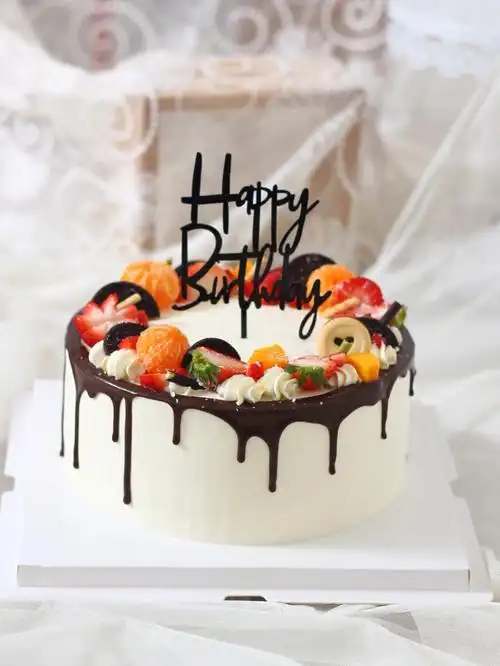 巧克力淋面蛋糕男士生日蛋糕临颍