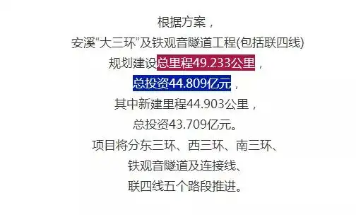 安溪城区"大三环"规划建设方案确定_隧道