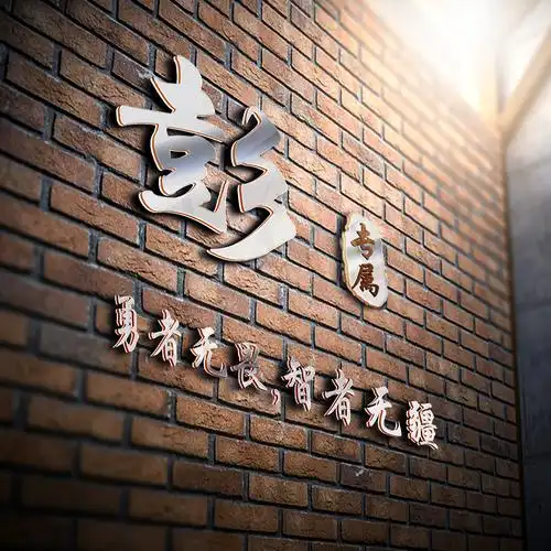 编号1511,商务头像,3d立体,墙体名片,20个姓氏-微信头像,百家姓氏微信