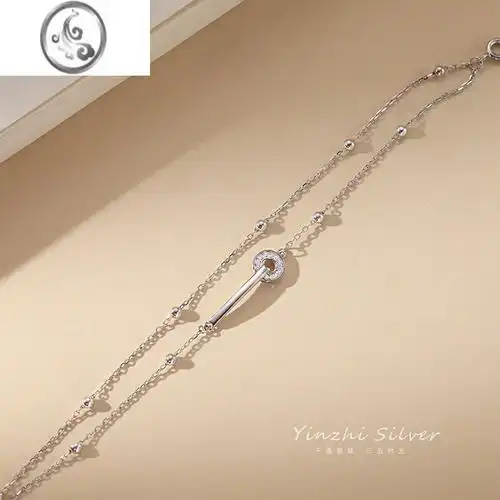 jimis925银手链女生小众精致国风女款夏轻奢高级感闺蜜礼物手镯首饰品