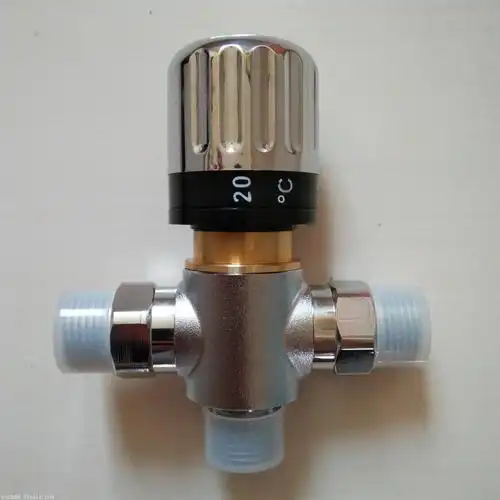 泳池强制淋浴器冷热水恒温阀感应淋浴器冷热水调节阀混水阀