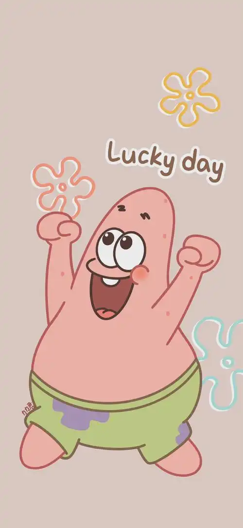 海绵宝宝系列卡通清新颜色手机壁纸养眼舒适的锁屏