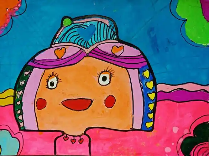 7岁)优秀作品集 写美篇老师评语: 谭文迪是一个细心的女孩子,画画很