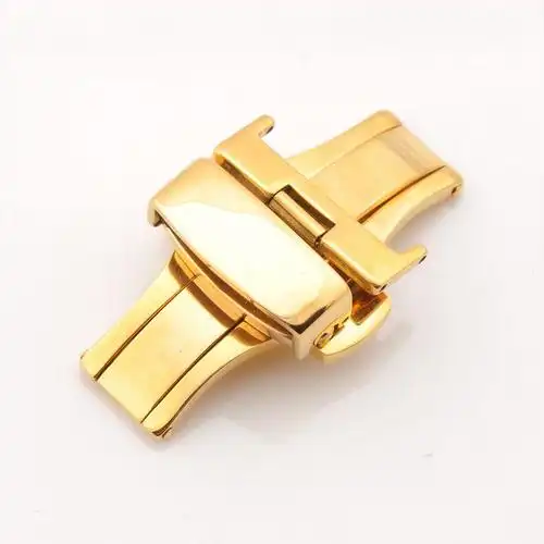 双按蝴蝶扣 表扣 黄金色 玫瑰金 皮带扣 配件12 14 16 18 20 22