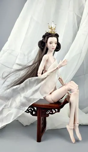 陶瓷bjd自制43厘米陶瓷人偶陶瓷娃娃