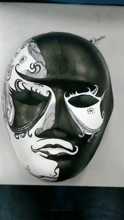 个性手绘面具 第5步