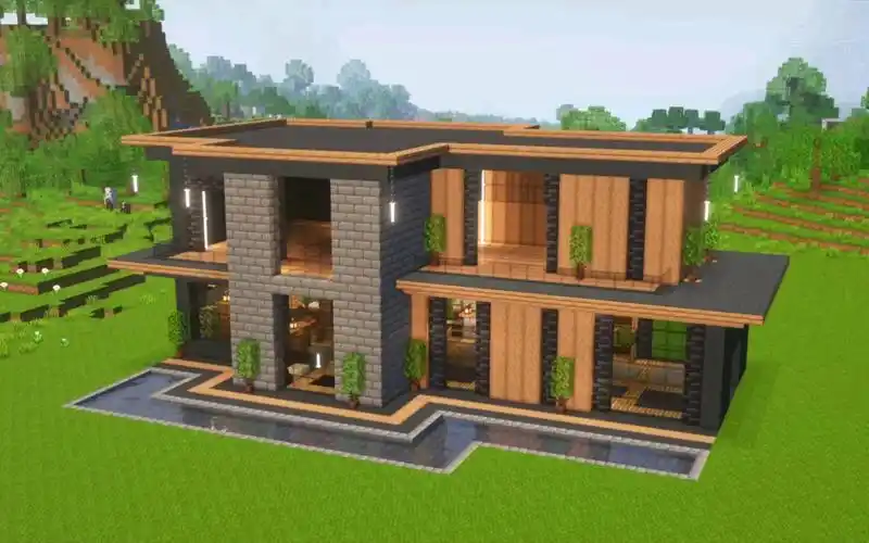 【我的世界建筑教程】如何建造一个美观的房子(有内饰)