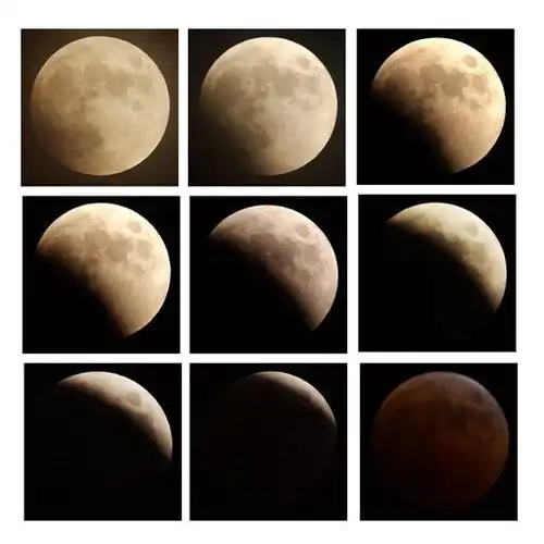 摄影机镜头里的月蚀全过程(多图)