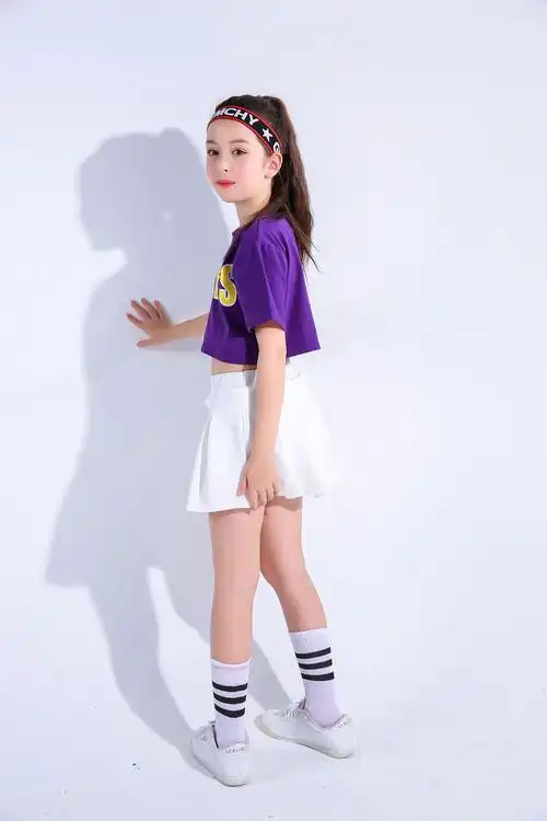 儿童啦啦队服装男女童少儿小学生体操表演六一爵士舞啦啦操演出服