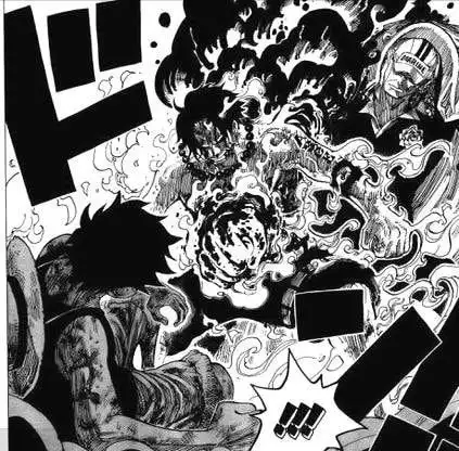 在"顶上战争"中,艾斯为保护弟弟路飞而用身体挡下了海军大将赤犬的岩