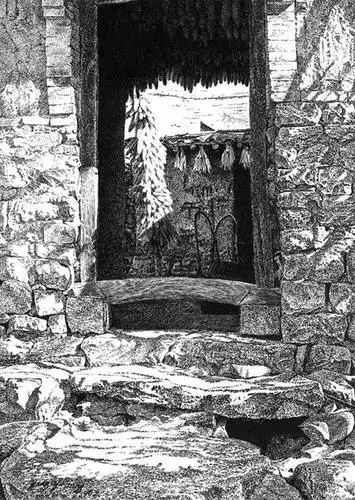 杨雨堂《寂静山村》钢笔画系列欣赏