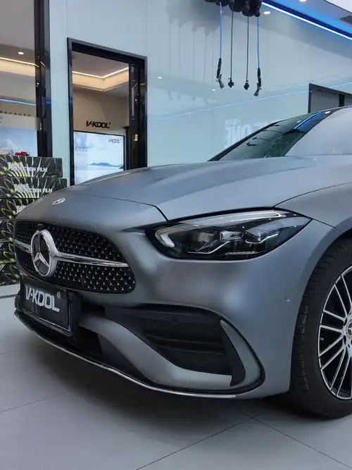 07奔驰c260l的华丽变身 | amg 山灰改色膜