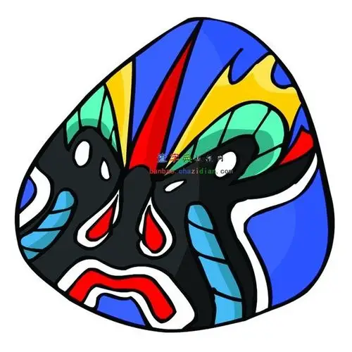 传统京剧脸谱简笔画