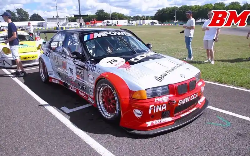 宝马e36 m3 gtr勒芒2022经典赛实拍