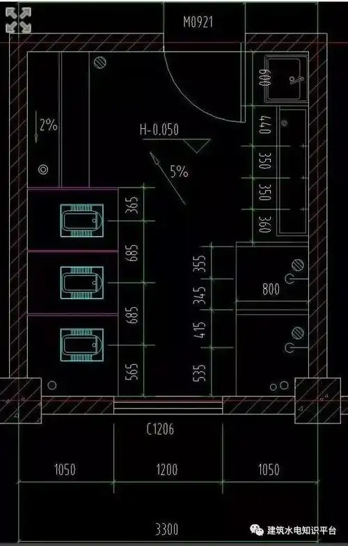 建筑给排水从识图,预埋到安装,一篇文章搞定|地漏|水管|蹲便器|卫生间