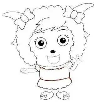 美羊羊简笔画图片