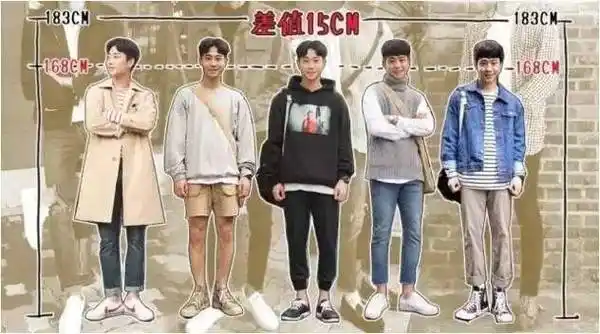 168 vs 183 , 男生要多会穿才能弥补15cm的身高差!